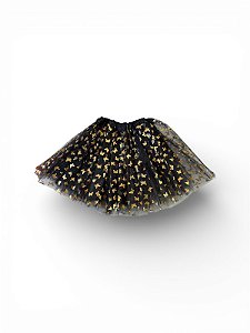 Saia de Tule Borboletas - Preta