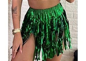 Saia de Fita Metalizada - Verde