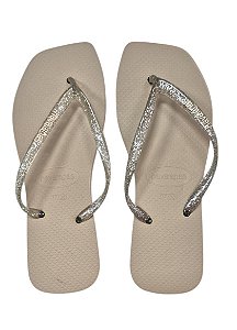 Sandália Quadrada - Areia