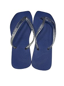 Sandália Quadrada - Azul Escuro