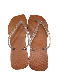 Sandália Quadrada -Marrom