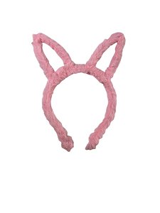 Tiara Coelhinho Pelúcia - Rosa Bebê