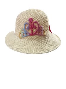 Chapéu Coroa Infantil - Amarelo Claro