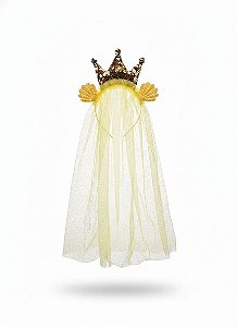 Diadema Coroa Sereia - Amarelo