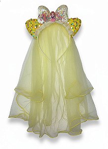 Diadema Laço Branca de neve - Amarelo