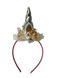 Diadema Unicórnio - Prata