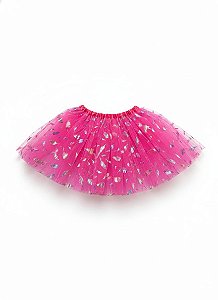 Saia de Tule Adulto - rosa pink| Penas Coloridas