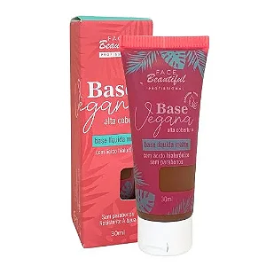 Base Vegana Alta Cobertura Cor 12 - Face Beautiful