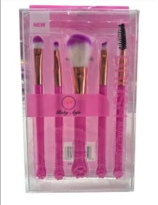Kit de Pincel | Patinha de Gato Rosa - Ruby Anjo