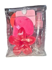 Kit Esponjas + Taca + Borrifado - Vermelha