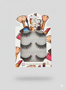 Cartela de Cílios Ruby Anjo | 6D - 041 Branco e pincéis