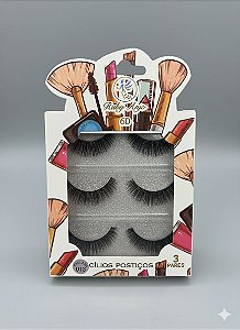 Cartela de Cílios Ruby Anjo | 6D - 013 Branco e Pinceis