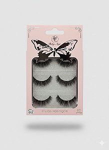 Cartela de Cílios Ruby Anjo | 6D - 013 Rosa Bebê e Borboleta Prata