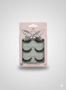 Cartela de Cílios Ruby Anjo | 6D - 041 Rosa Bebê e Borboleta Prata