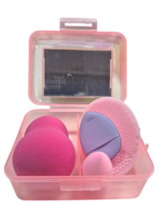 Mini Caixinha com Esponjas - Rosa