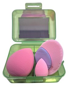 Mini Caixinha com Esponjas - Verde