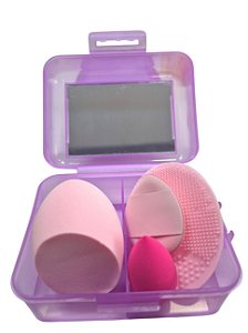 Mini Caixinha com Esponjas - Lilás
