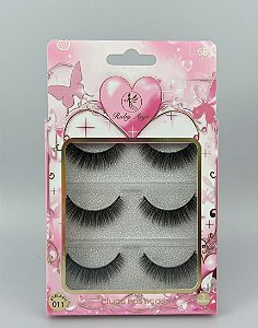 Cartela de Cílios Ruby Anjo | 6D - 011 Corações e Borboletas