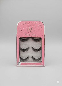 Cartela de Cílios Ruby Anjo | 6D - 011 Rosa com Pingos Pratas