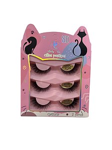 Cartela de Cílios Ruby Anjo - 8D Gatinha