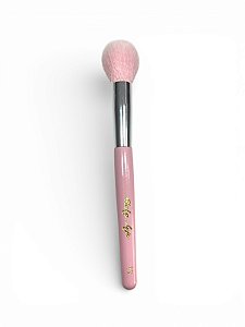 Pincel Ruby Anjo - Rosa Bebê | 12 blush e iluminador facial