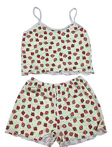 Pijama - Morango| Tamanho Único