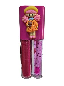 Gloss Duo Little Bunny - BONECA DE CABELO Rosa