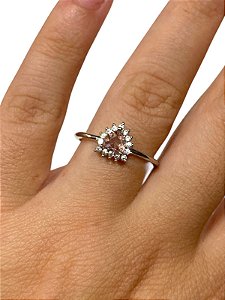 Anel - Formatura 04 | Prata Com Rose