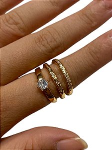 Kit de Anéis - TF | Dourado