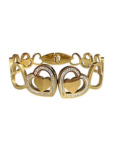 Bracelete De Punho - BR013 | Dourado