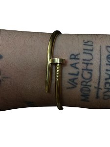 Bracelete De Punho - BR015 | Dourado