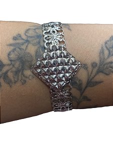Bracelete De Punho - BR019 | Prata