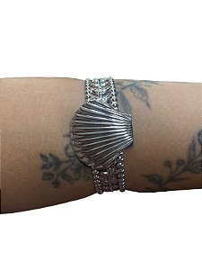 Bracelete De Punho - BR023 | Prata