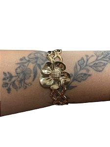 Bracelete De Punho - BR028 | Dourado