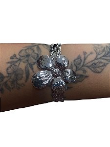 Bracelete De Punho - BR030 | Prata