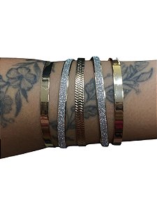 Bracelete De Punho - BR033 | Dourado