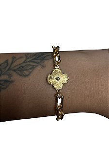 Bracelete De Punho - BR045 | Dourado