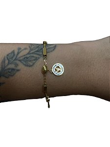 Bracelete De Punho - BR049 | Dourado