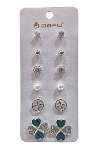 Kit de Brincos - BR06 | Prata