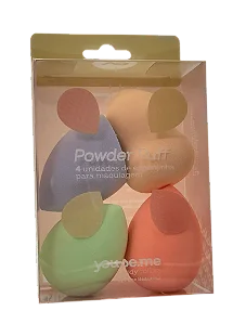 Kit 4 Esponjas Powder Puff - Youse.me