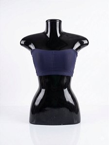 Top Faixa com Bojo - Azul Marinho