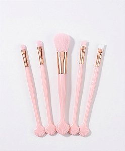 Kit com 5 Pincéis Concha - Rosa