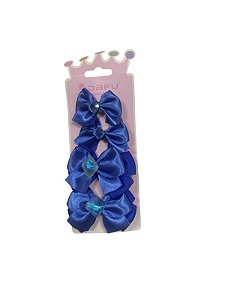Kit de Laços - Quatro Unidades | Azul Escuro