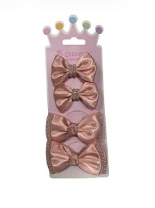 Kit Laços- Quatro Unidades (Pérola) | Rose