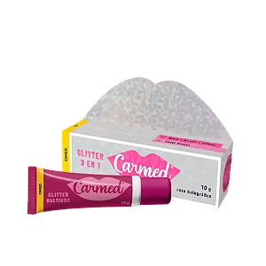 Hidratante Labial Carmed - Glitter 3 em 1- 10G