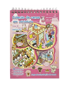 Caderno Coleção de Cenas em Miniatura - Rosa Pet
