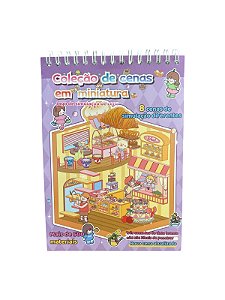 Caderno Coleção de Cenas em Miniatura - Lilás Doceria