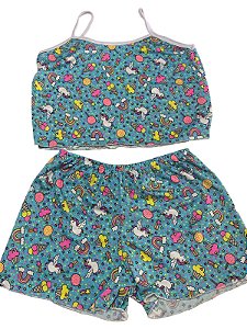 Pijama - Unicórnio e Doces | Tamanho Único