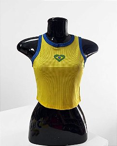 Semi Cropped Brasil - M6 | Tamanho M