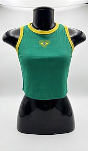 Semi Cropped Brasil - M16 | Tamanho M